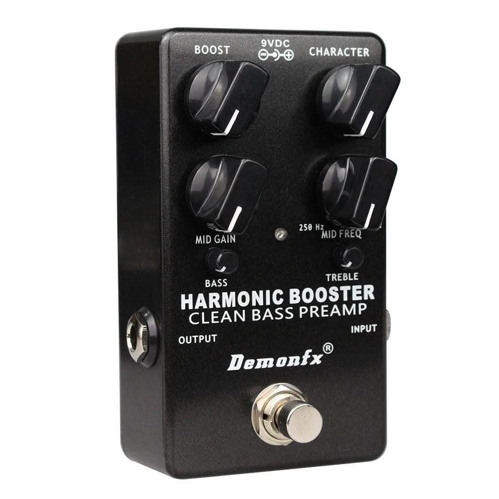 Demonfx New High Quality Harmonic Booster Clean Boost Preamp Bass Effect Pedal Clean Preamplifier - Lizard Vigilante