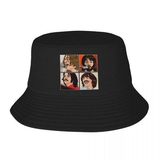 Unisex The Beatle Rock Band Bucket Hat Travel Beach Summer Fishing Hat - Premium bucket hat from Lizard Vigilante - Just $24.99! Shop now at Lizard Vigilante