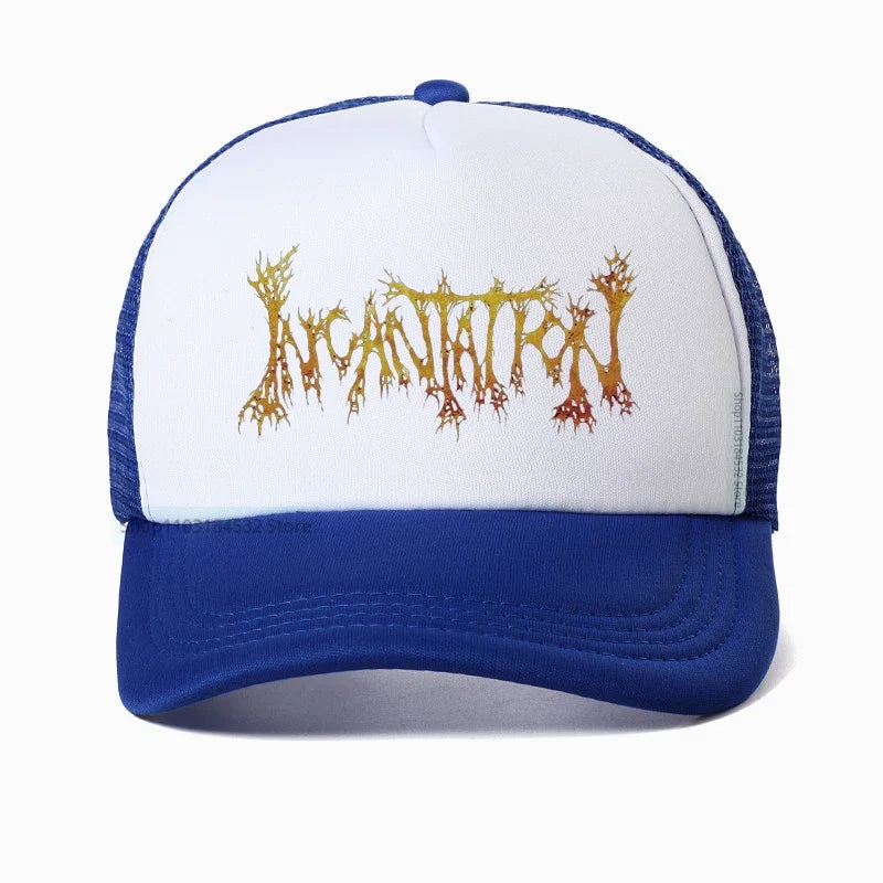 Incantation Death Metal Immolation Mayhem Watain Blood Baseball Cap - Unisex Metal Band Snapback Hat, Adjustable Rock Hat for Men & Women - Premium Hats from Lizard Vigilante - Just $23.88! Shop now at Lizard Vigilante