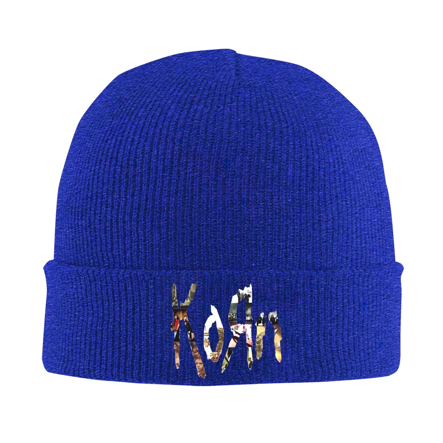 Korns Logo Letter American Singer Knitted Caps Women Men Skullies Beanies Autumn Winter Hip Hop Hats Acrylic Rock Band Y2k Warm - Premium  from Lizard Vigilante - Just $20.99! Shop now at Lizard Vigilante