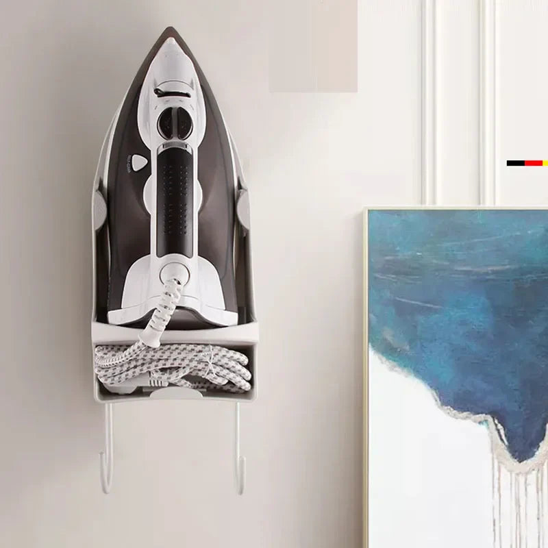 Wall Mounted Ironing Board Storage Holder Home Dryer Accessories Stand Heat-resistant Rack Hanging Hook Home Storage Supplies