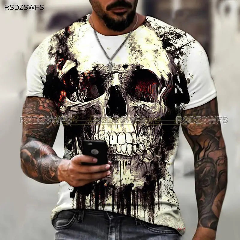 Crimson Reverie - Skull Rose 3D Print Tee – Wear the Dark Romance - Premium tee from Lizard Vigilante - Just $46.99! Shop now at Lizard Vigilante