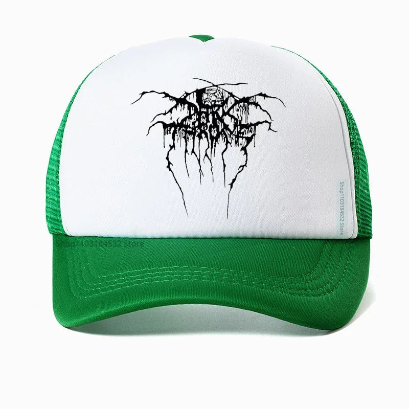 Into the Abyss: Darkthrone Baseball Cap - Premium Baseball cap from Lizard Vigilante - Just $23.88! Shop now at Lizard Vigilante