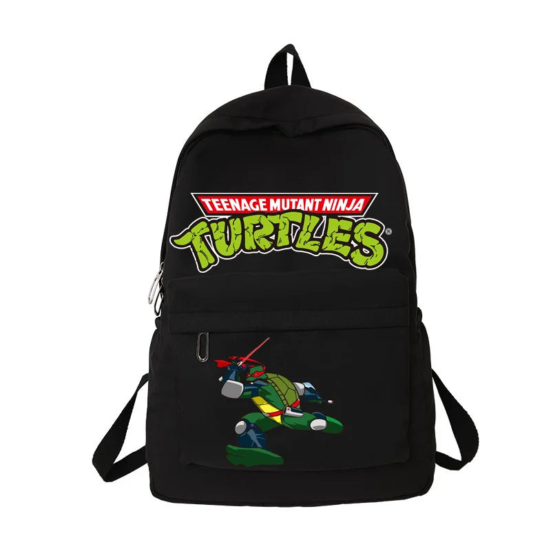 Ninja Turtles Waterproof Backpack – Solid Color High-Capacity Trendy School Bag for Kids - Premium backpack from Lizard Vigilante - Just $29.88! Shop now at Lizard Vigilante