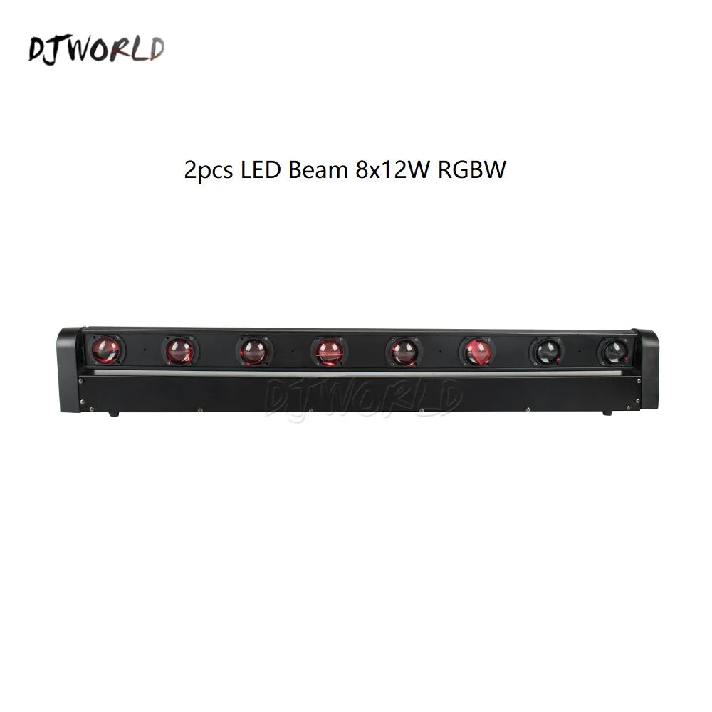 DJWORLD LED Beam Moving Head Light 8x12W RGBW for Stage, Bar, and DJ Events - Premium stage light controller from Lizard Vigilante - Just $328.88! Shop now at Lizard Vigilante