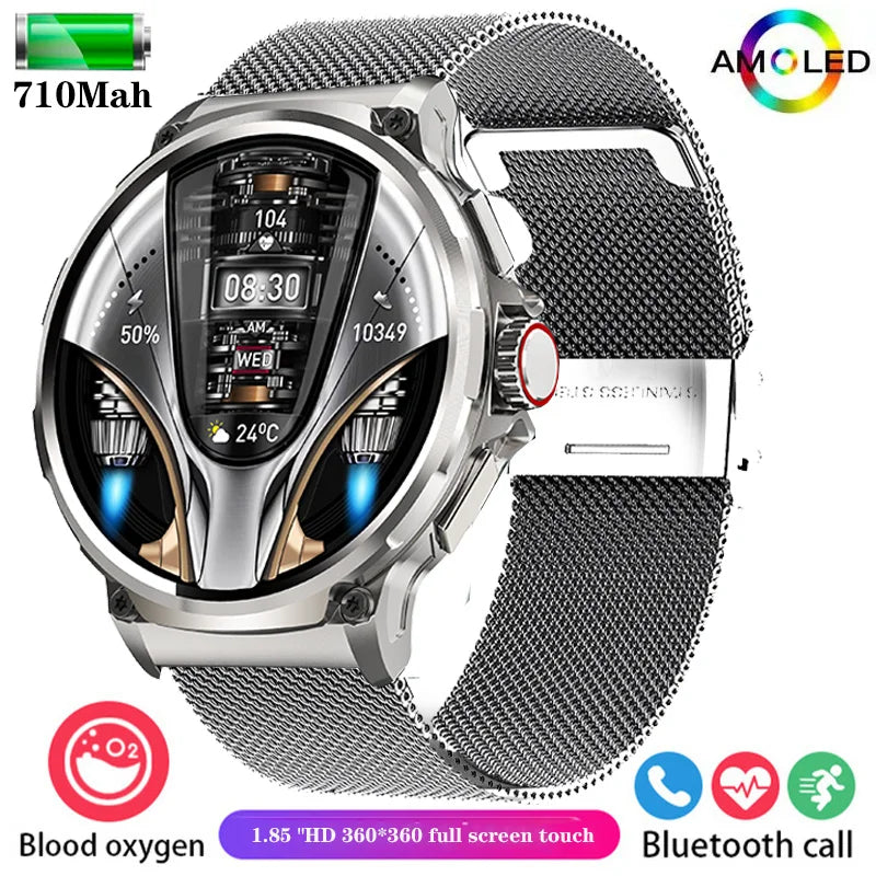 Smart Watch for Men | 1.85-Inch Ultra HD AMOLED Display | GPS Tracker & Fitness Monitor | Bluetooth Calling | 2024 New Model - Premium smartwatch from Lizard Vigilante - Just $64.99! Shop now at Lizard Vigilante