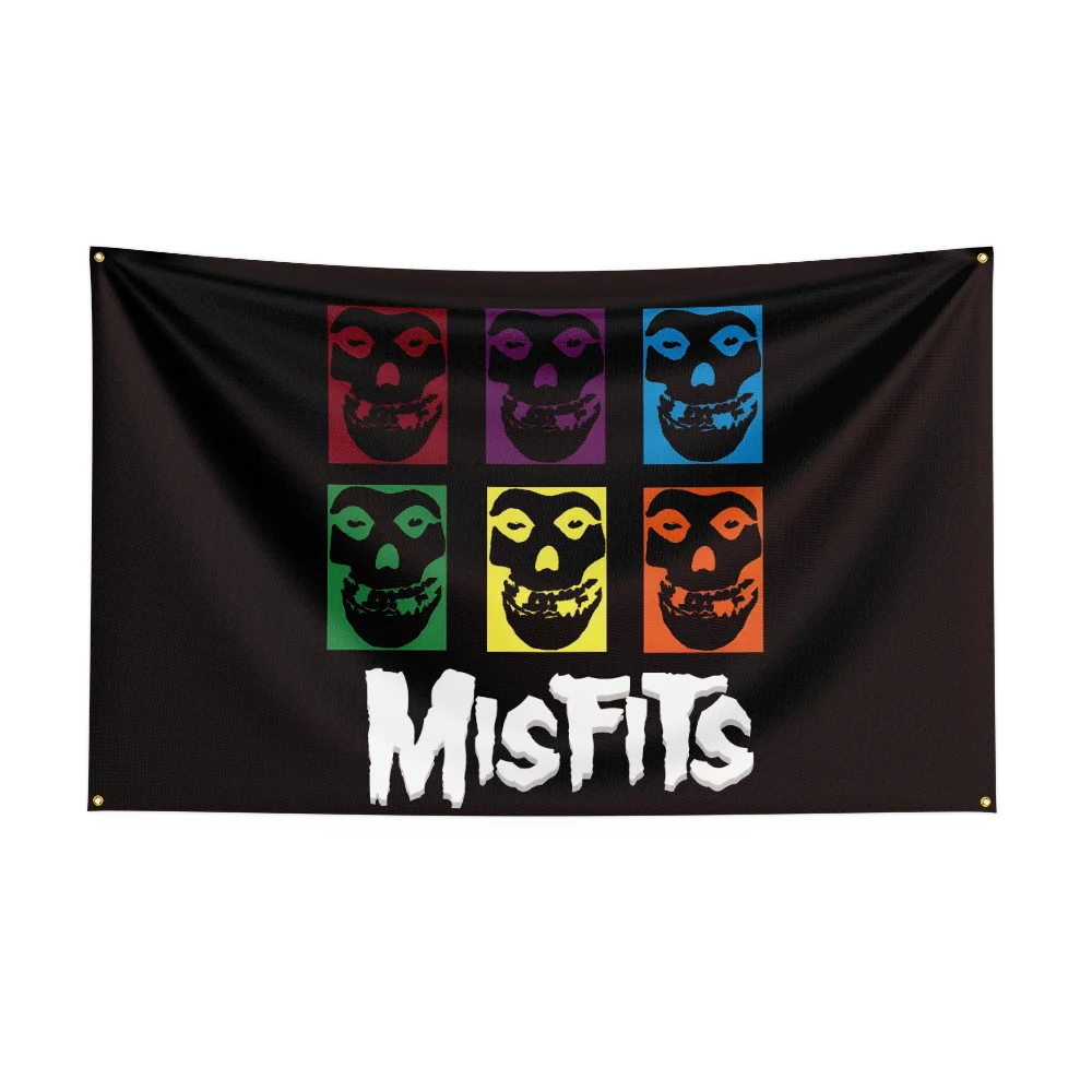 3x5 Ft Punk Band The Misfits Flag – Polyester Digital Printing Banner for Bedroom, Wall Art, Outdoor Tapestry Decoration - Premium flag from Lizard Vigilante - Just $17.99! Shop now at Lizard Vigilante