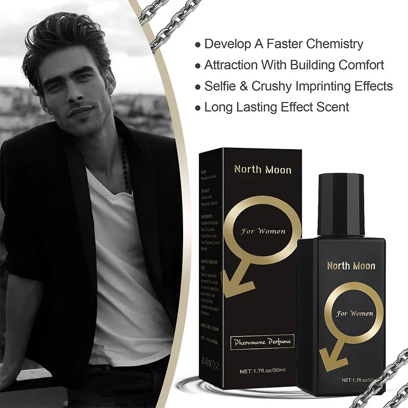 Pheromone Glamour Perfume for Man to Attract Woman,Charm Enhanced Fragrance,Long Lasting Body Spray,Flirting Dating Women Scent