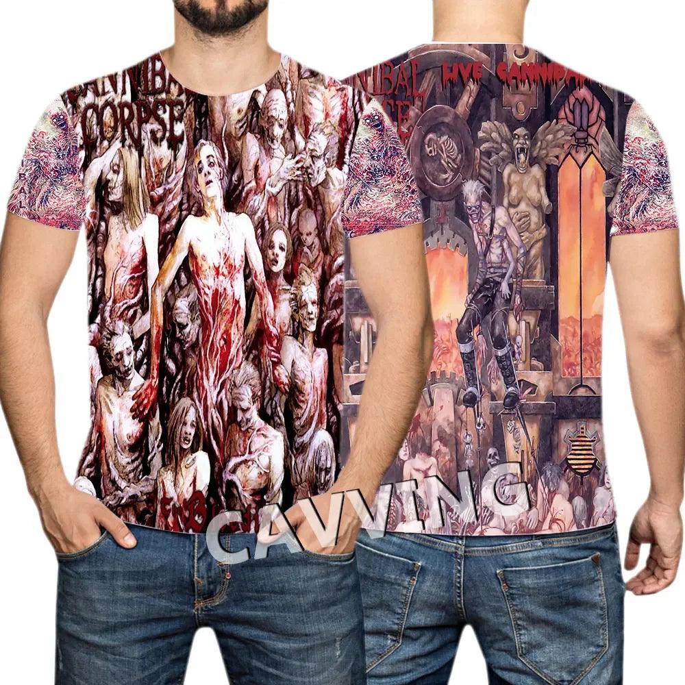 CANNIBAL CORPSE  3D Printed  Casual T-shirts Hip Hop Tee Shirts Harajuku Styles Tops Fashion Clothing  for Women/men - Premium t-shirt from Lizard Vigilante - Just $23.99! Shop now at Lizard Vigilante