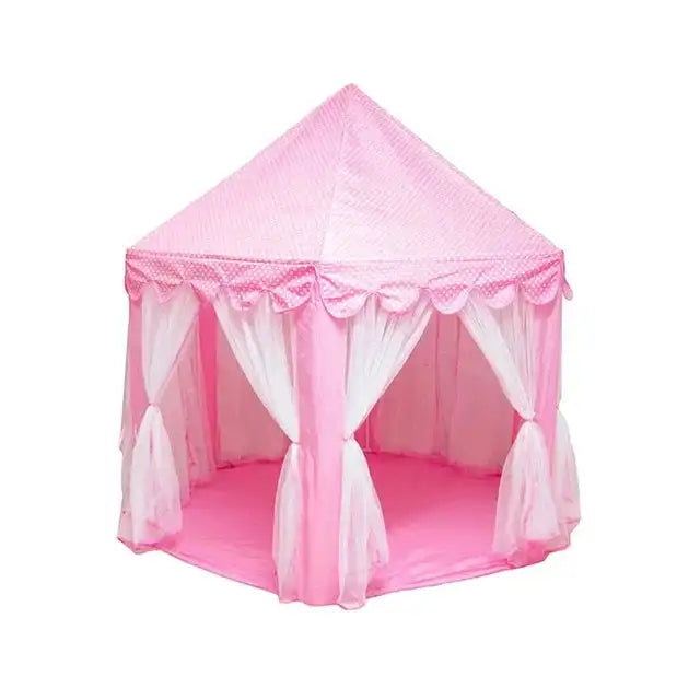 Portable Kids Toy Tipi Tent Princess Pink Girl Castle Play House Children Small House Folding Playtent Party Castle Child Room