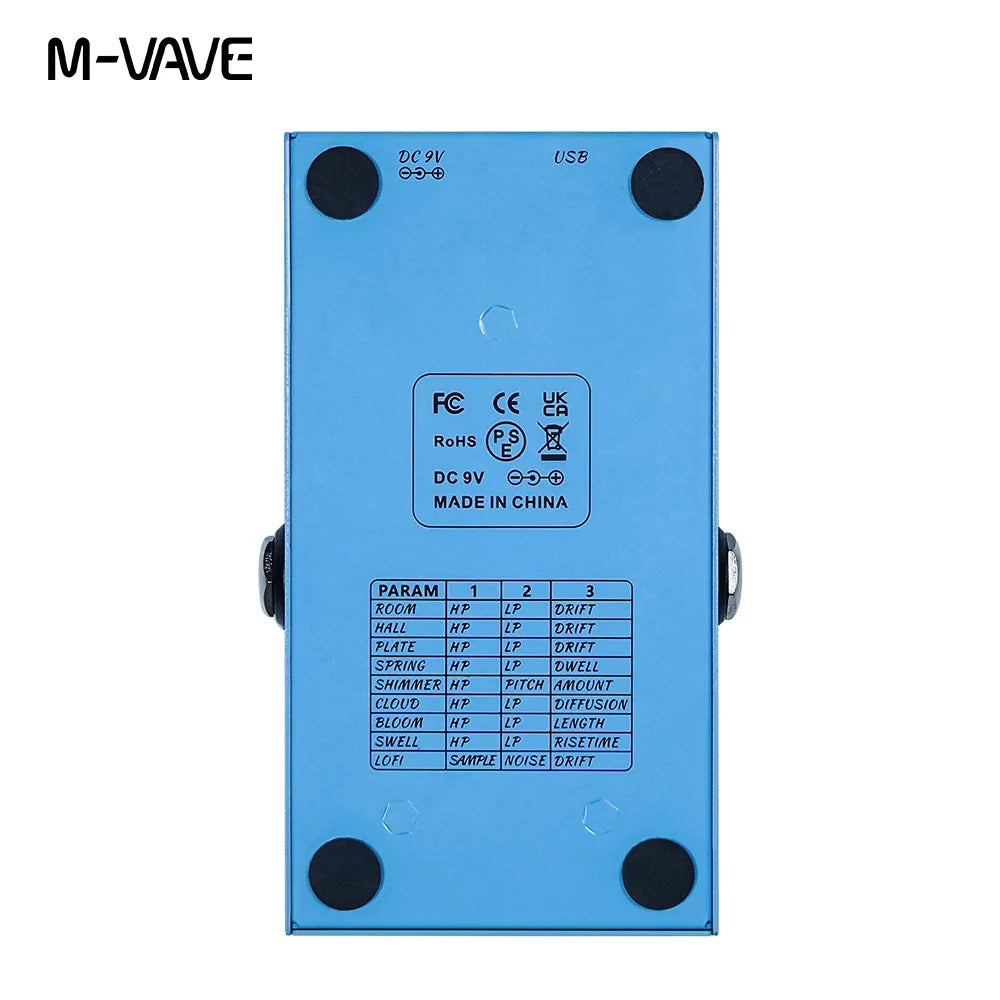 Easy To Use, M-VAVE Mini Universe Electric Guitar Digital Reverb Effects Pedal True Bypass Design Metal Case 9 Reverb Tones Effect Pedals - Premium guitar effects from Lizard Vigilante - Just $58.88! Shop now at Lizard Vigilante