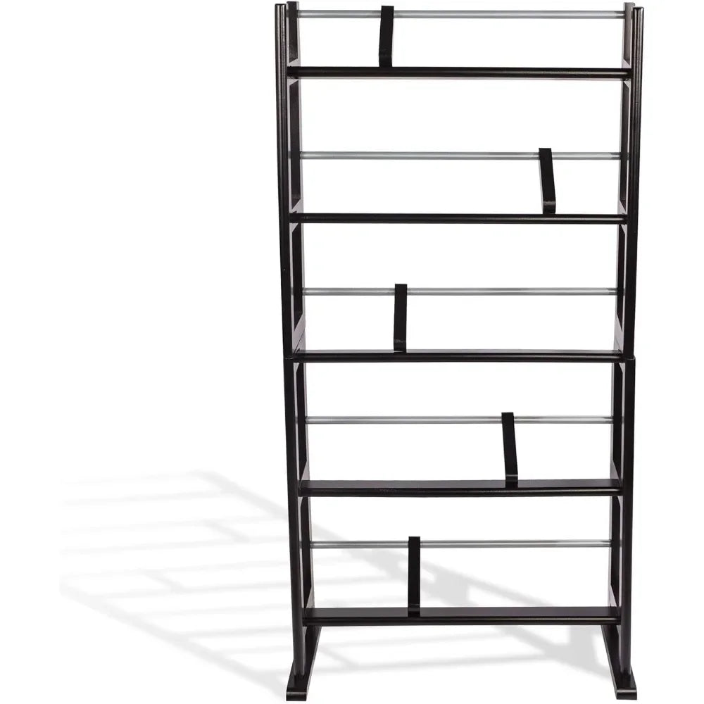 Contemporary Wood & Metal CD/DVD Rack with Wide Feet Holds Up to 230 CDs or 150 DVDs - Premium shelving from Lizard Vigilante - Just $46.99! Shop now at Lizard Vigilante