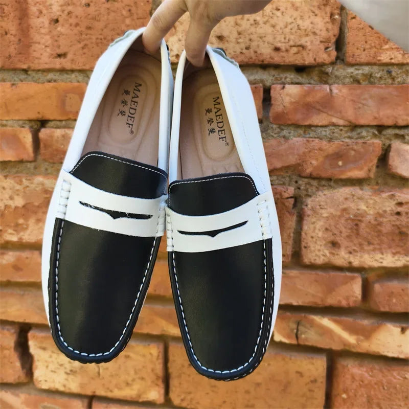 Men’s Italian Genuine Leather Loafers – Luxury Breathable Slip-On Moccasins, Casual & Formal Comfortable Driving Shoes - Premium loaferr from Lizard Vigilante - Just $36.99! Shop now at Lizard Vigilante