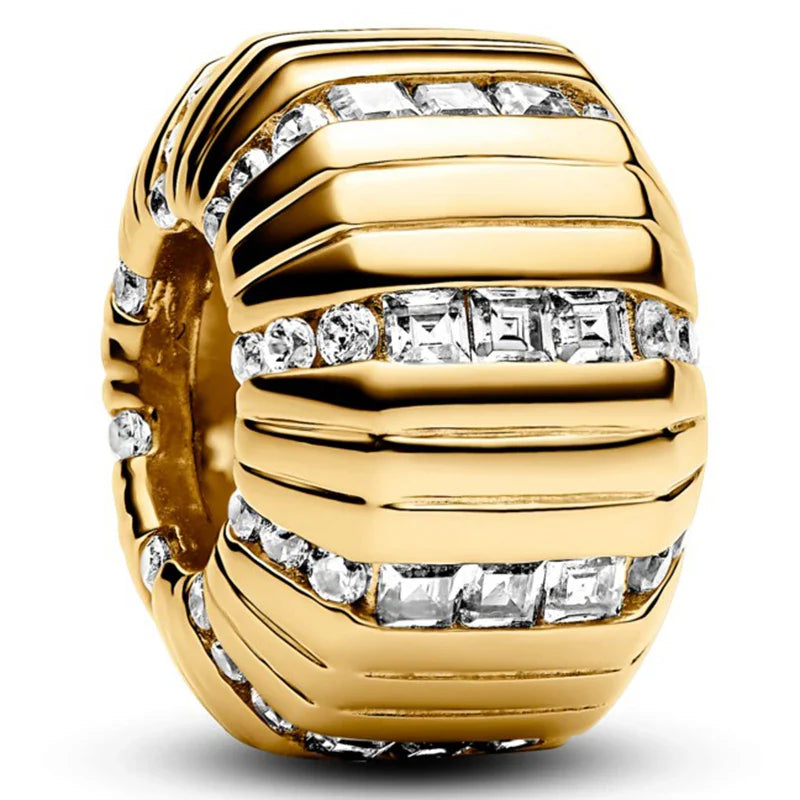 925 Silver Valentine's Day Snake Year Series Pendant Suitable for 925 Sterling Silver Original Women's Bracelet DIY Jewelry Gift