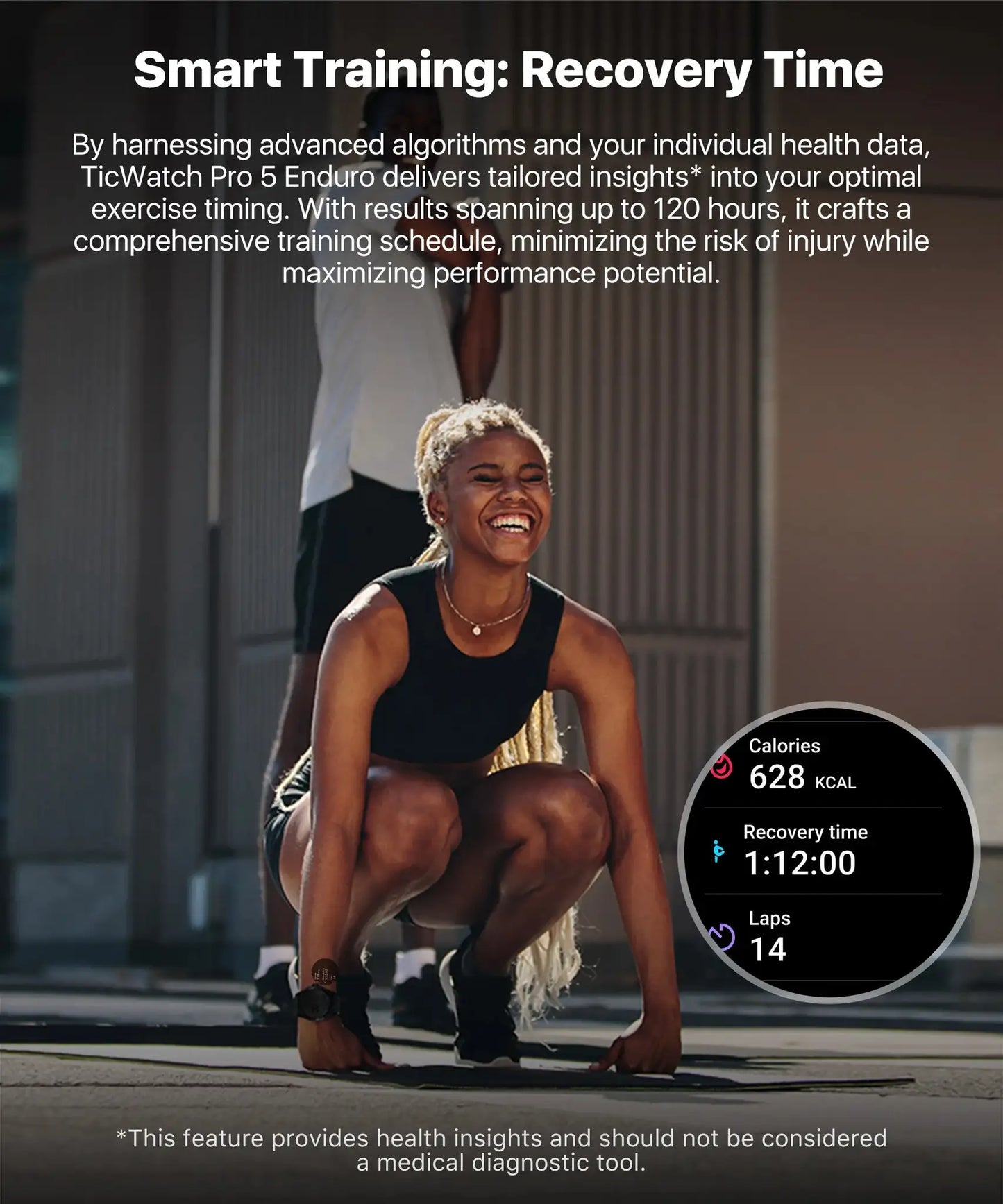 TicWatch Pro 5 Enduro Wear OS Smartwatch for Men 90Hrs Battery 110+ Workout Modes 7/24 Heart Rate Compass and Android Compatible