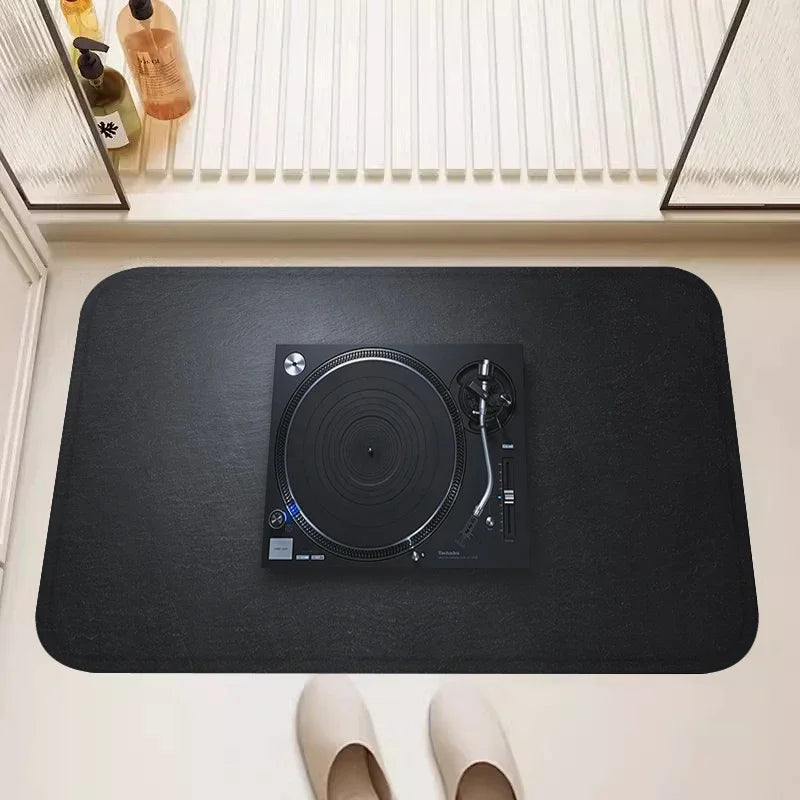 Classic Gramophone Rugs for Living Room Bedroom Kitchen Entry Door Mat Home Decor Area Carpets Personalized Gift Floormats