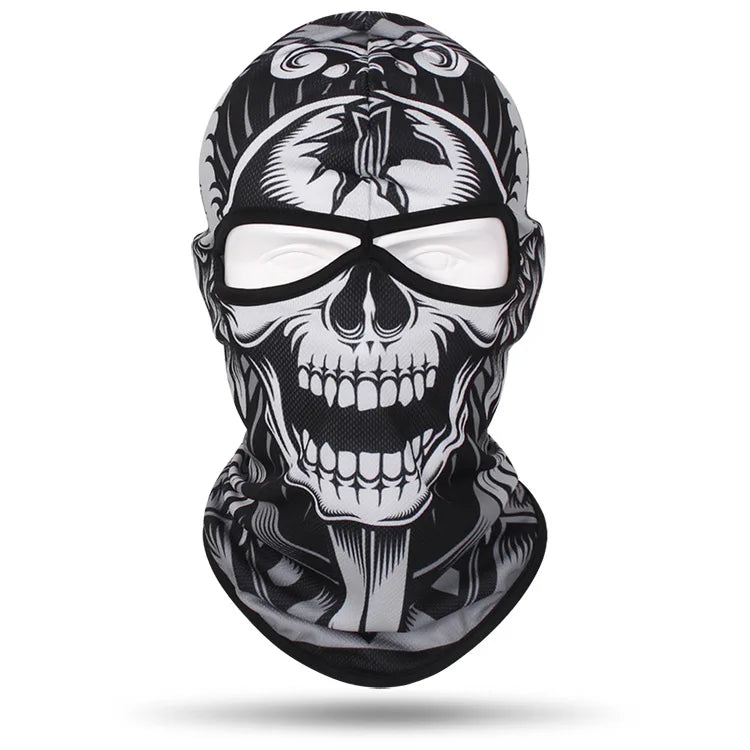 Skull Full Tactical Balaclava Face Cover Hat Motorcycle Mask Skiing Cap Cycling Hunting Head Neck Gaiter Men Bike Helmet Liner - Premium mask from Lizard Vigilante - Just $17.99! Shop now at Lizard Vigilante