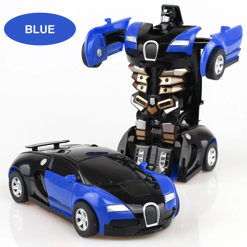 One-Click Transforming Robot Toy Car – Interactive Diecast Shape-Shifting Model for Kids - Premium toy from Lizard Vigilante - Just $23.88! Shop now at Lizard Vigilante