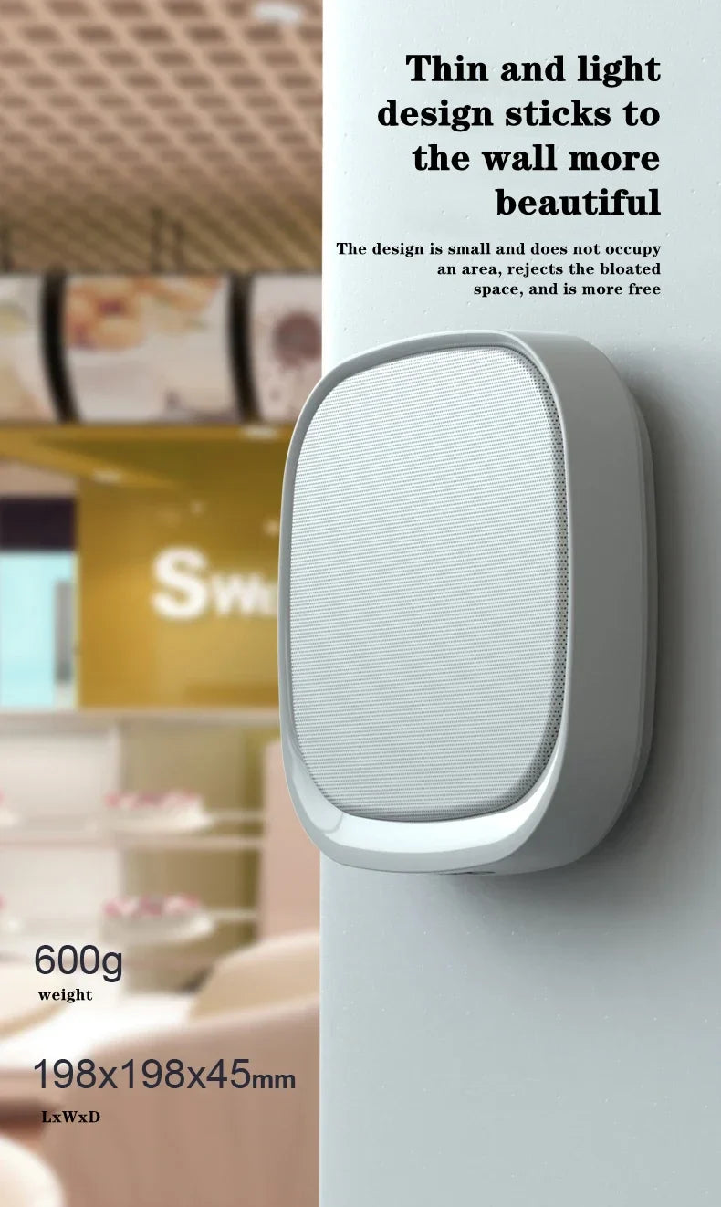 Shop Wall-mounted Bluetooth Speaker TWS Interconnection Built-in 4400 MAh Battery Boom Box Wireless 3D Surround Stereo Subwoofer