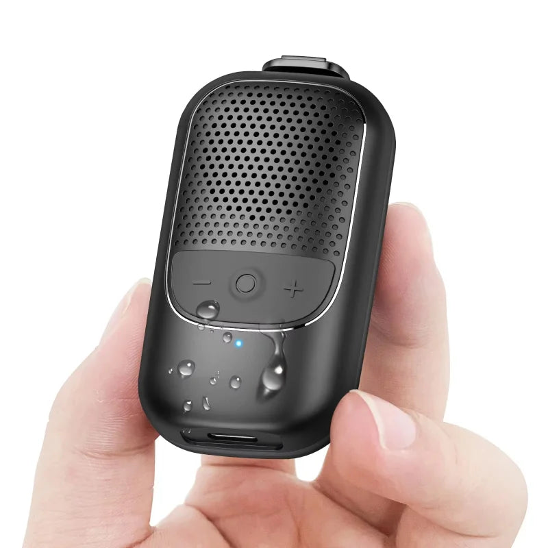 Portable Wearable Backpack Clip-on Bluetooth Wireless Speaker Built-in Microphone Free Music for Outdoors Sports Mini Speakers
