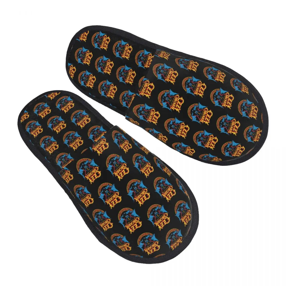 Ozzy Osbourne Slippers Heavy Metal Band Rock House Soft Warm Prince Of Darkness Memory Foam Fluffy Slipper Indoor Outdoor Shoes - Premium slippers from Lizard Vigilante - Just $21.99! Shop now at Lizard Vigilante