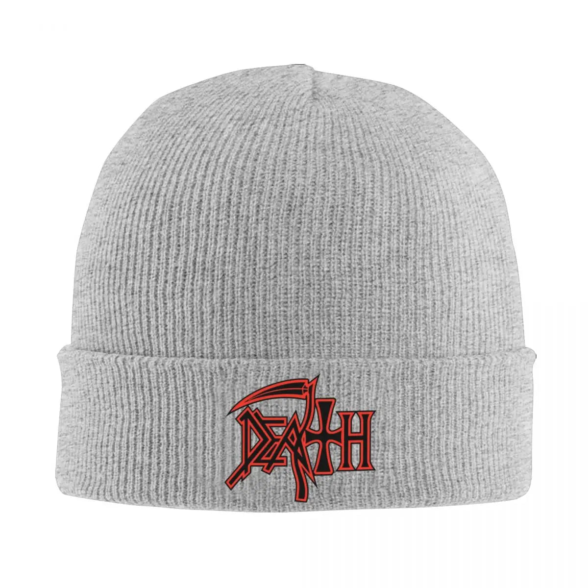 Death Metal Band Knitted Beanie – Unisex Autumn/Winter Acrylic Crochet Cap - Premium cap from Lizard Vigilante - Just $21.08! Shop now at Lizard Vigilante