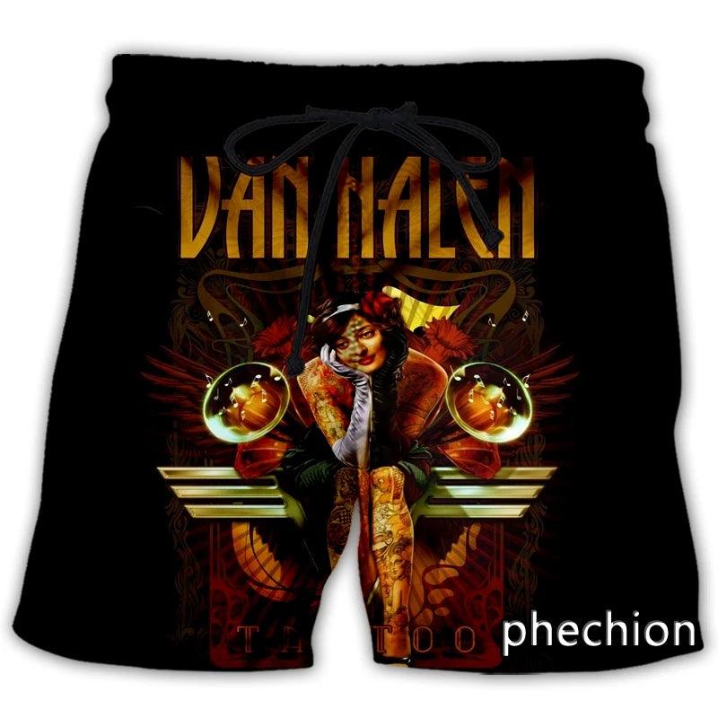 Men/Women Van Halen Band 3D Printed Casual Shorts Streetwear Men Loose Sporting Shorts L141 - Premium  from Lizard Vigilante - Just $26.99! Shop now at Lizard Vigilante