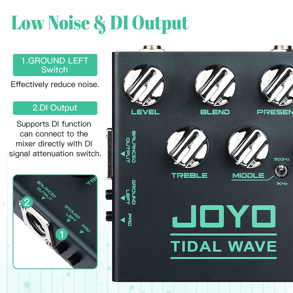 JOYO R-30 Tidal Wave Bass Preamp — 3-Band EQ Riot Pedal of the ‘90s Revival