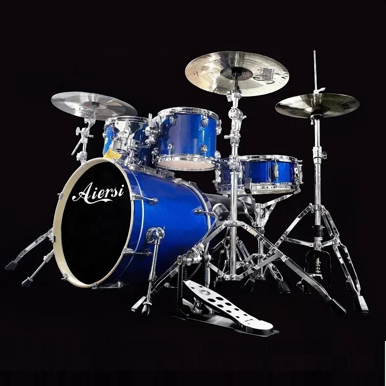 DD05BL Professional Jazz Drum Set - High-Quality Acoustic Birch Wood Drum Kit with Cowhide Drum Heads for Adults and Kids - Premium drum kit from Lizard Vigilante - Just $777.77! Shop now at Lizard Vigilante