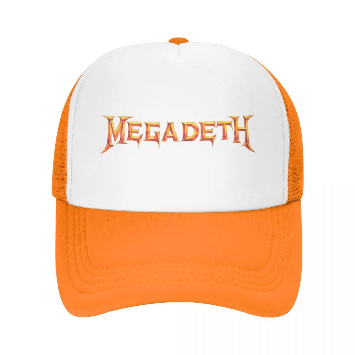 Heavy Metal Rock Roll Music Megadeths Print Baseball Cap Women Men Adjustable Trucker Hat Outdoor Snapback Caps Summer Hats - Lizard Vigilante