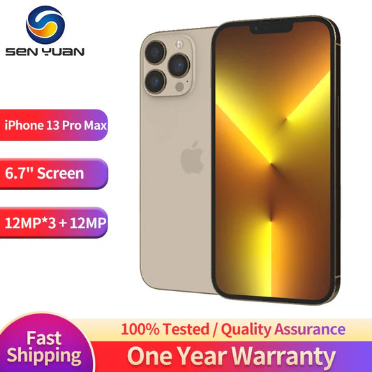 iPhone 13 Pro Max 128GB /256GB ROM A15 IOS Face ID NFC Original Unlocked iphone 13 pro max 5G  Phone