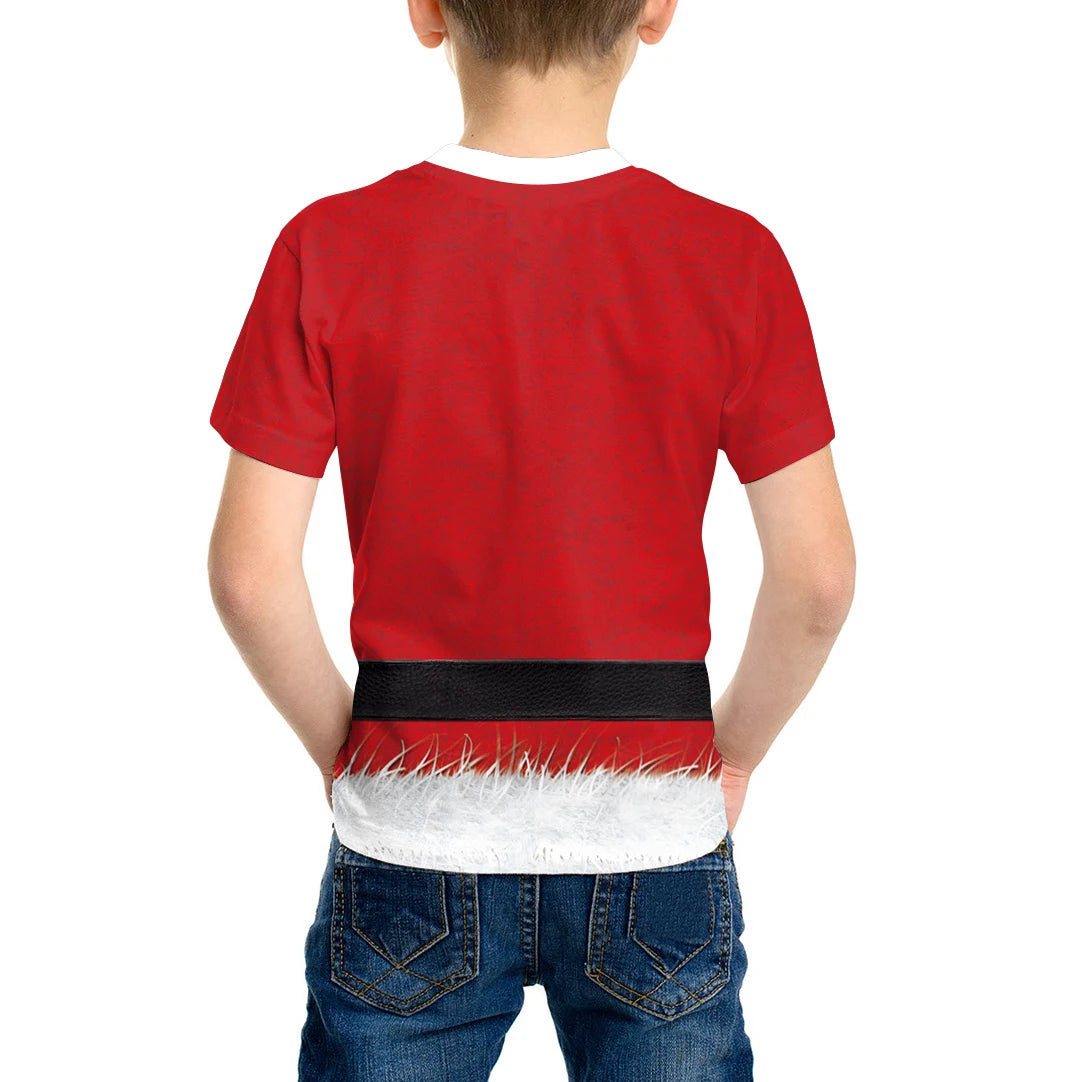 Jolly Santa Claus 3D Printed Costume Top for Kids - Premium Cosplay Costumes from Lizard Vigilante - Just $28.88! Shop now at Lizard Vigilante