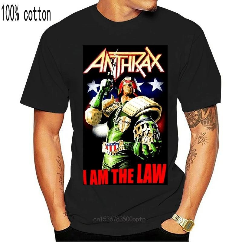 Anthrax JUDGE DREDD I AM THE LAW T-Shirt 2024 Thrash Metal Band - Lizard Vigilante