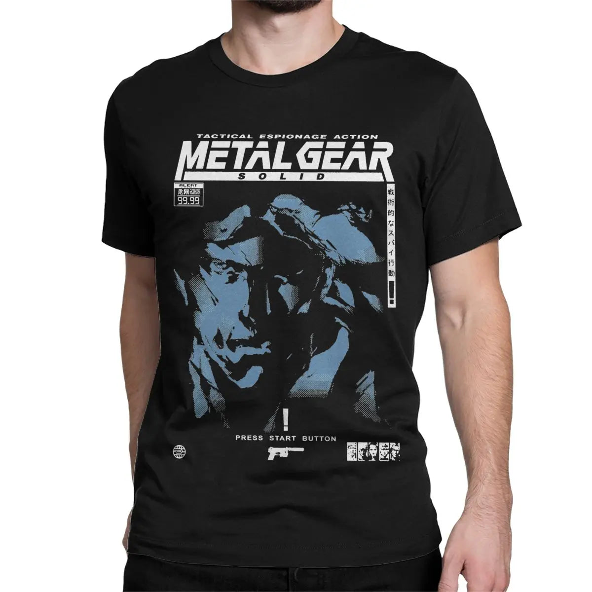 Metal Gear Solid Snake Game Men's & Women's T-Shirt - Funny Cotton Short Sleeve O-Neck Tee - Premium t-shirt from Lizard Vigilante - Just $23.99! Shop now at Lizard Vigilante