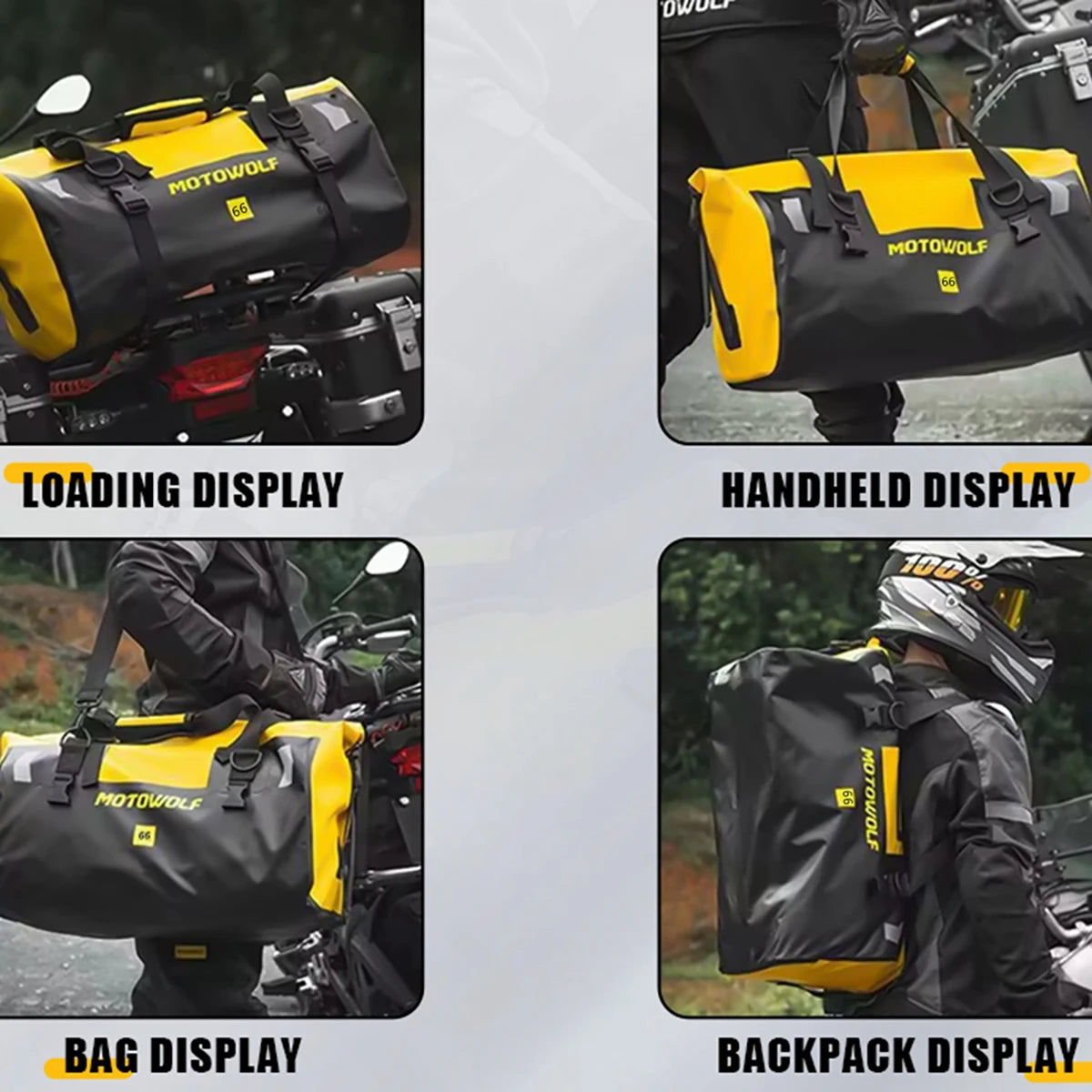 Ultimate Motorcycle Dry Bag – Waterproof Reflective Tail Duffle for Travel & Outdoor Adventures - Premium motorcycle dry bag from Lizard Vigilante - Just $57.99! Shop now at Lizard Vigilante