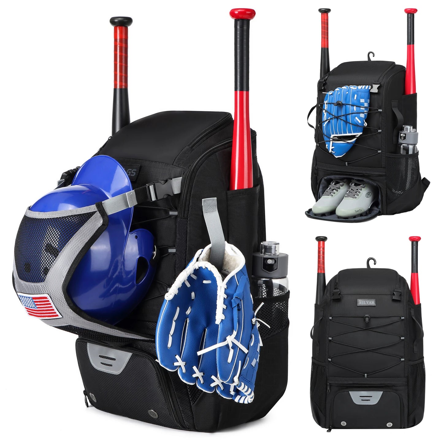 ⚾🔥 The SluggerVault X Tactical Baseball Backpack — Heavy-Duty Nylon Gear Bag with Shoe Compartment, Bat Straps & Rain Shield | Youth & Adult Pro Edition