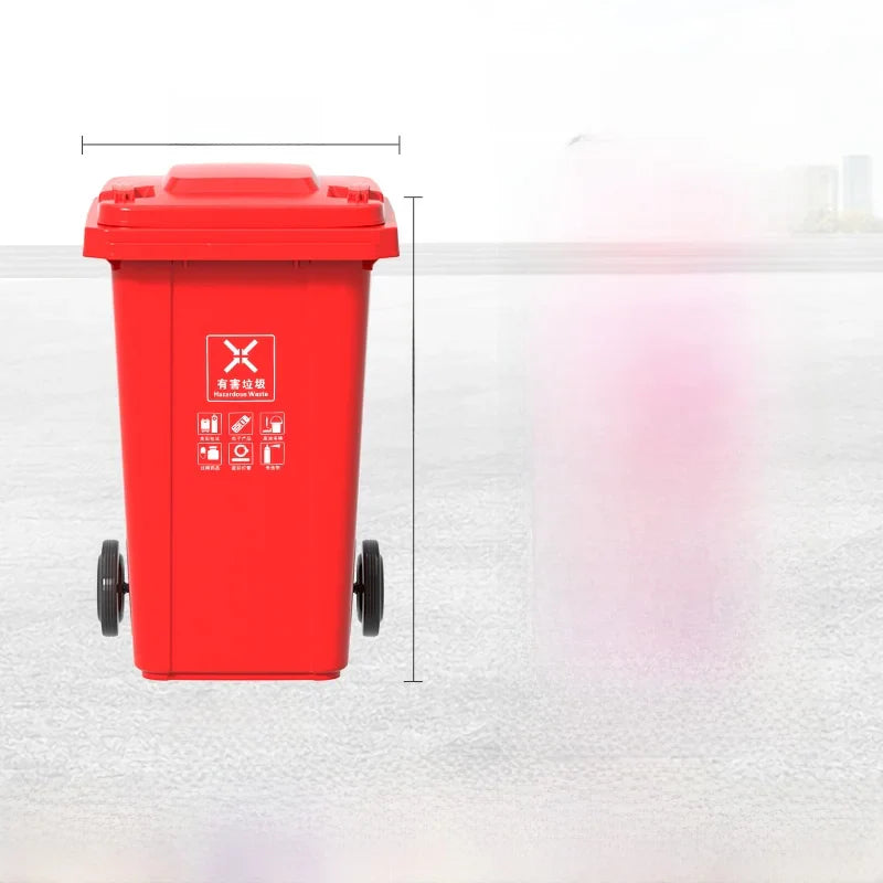 Large Capaci Outdoor Kitchen Waste Bin 240L with Wheels for ering Commercial Use Big Size Tra Can Recycling Bin