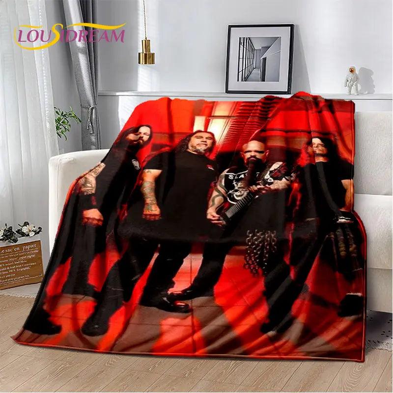 Slayer Heavy Metal Band Soft Plush Blanket,Flannel Blanket Throw Blanket for Living Room Bedroom Bed Sofa Picnic Cover Warm Kids - Lizard Vigilante