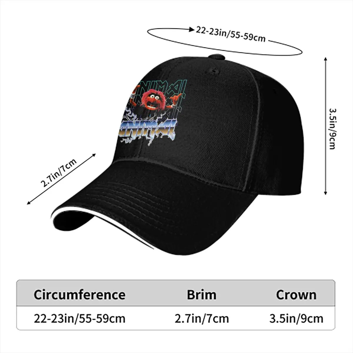 Animal Rock Men Baseball Caps Peaked Cap Sun Shade Windproof Hat The Muppet Show - Lizard Vigilante