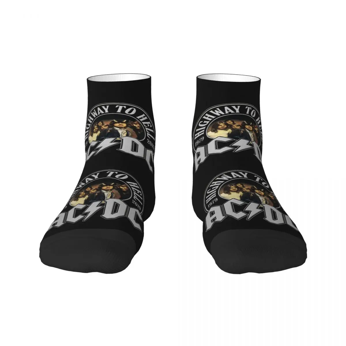 Heavy Metal AC DC Men Women Crew Socks Unisex Cool 3D Print Vintage Rock Dress Socks - Lizard Vigilante