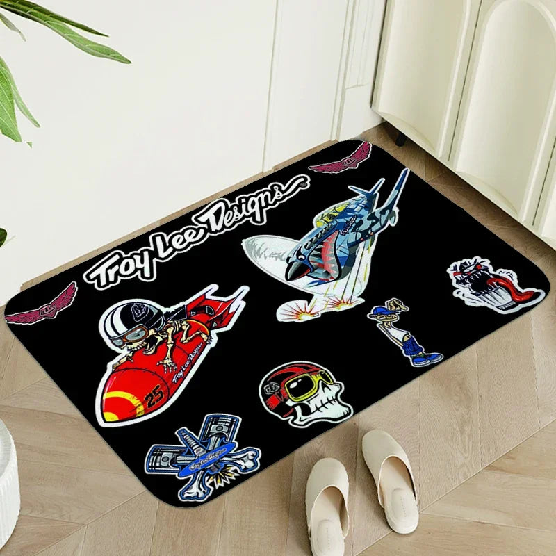 Sleeping Room Rugs T-Troys Lee D-Designs Veranda Floor Mat Bathmat Doormat Entrance Door Carpet for Living Room Home Decorations