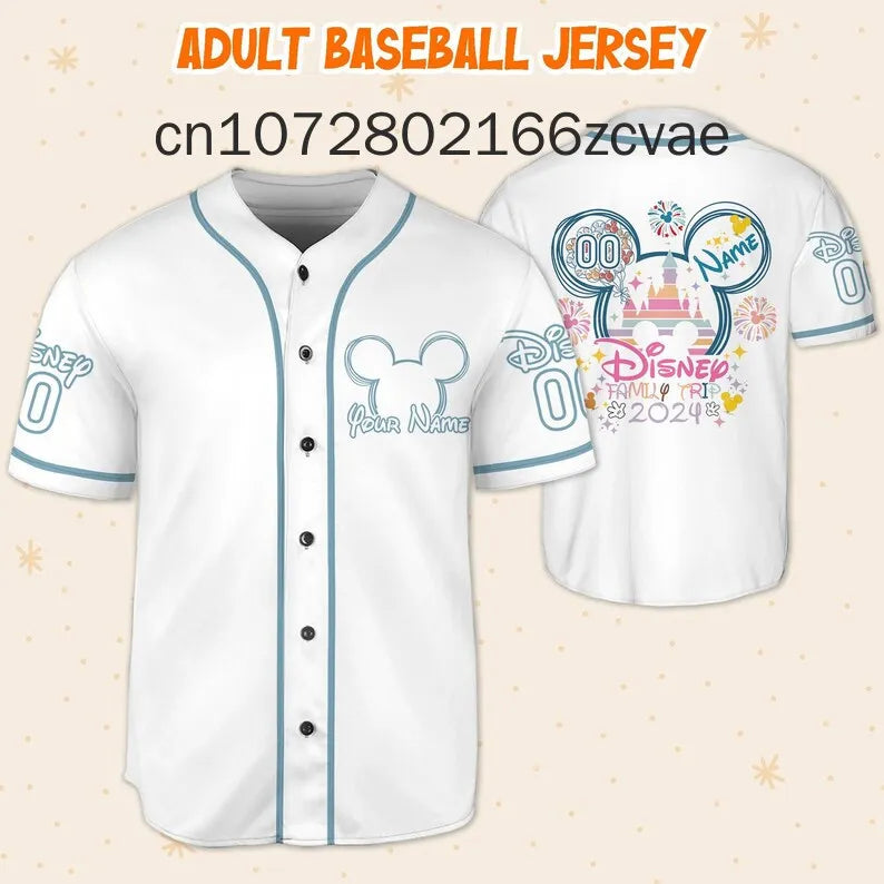 Disney Mickey and Friends Baseball Jersey - Unisex Street Fashion Tee for Men, Women, and Kids, Casual 3D Print Design - Premium baseball shirt from Lizard Vigilante - Just $33.88! Shop now at Lizard Vigilante