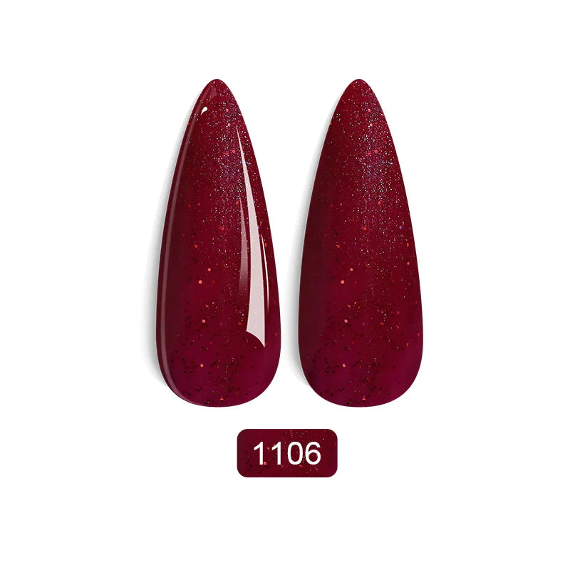 Rainbow Ghini Ultra Shiny Glitter Gel Nail Polish Semi-permanent Gellack UV Varnish Gold Silver Metal Gel Nail Art Wholesale Top