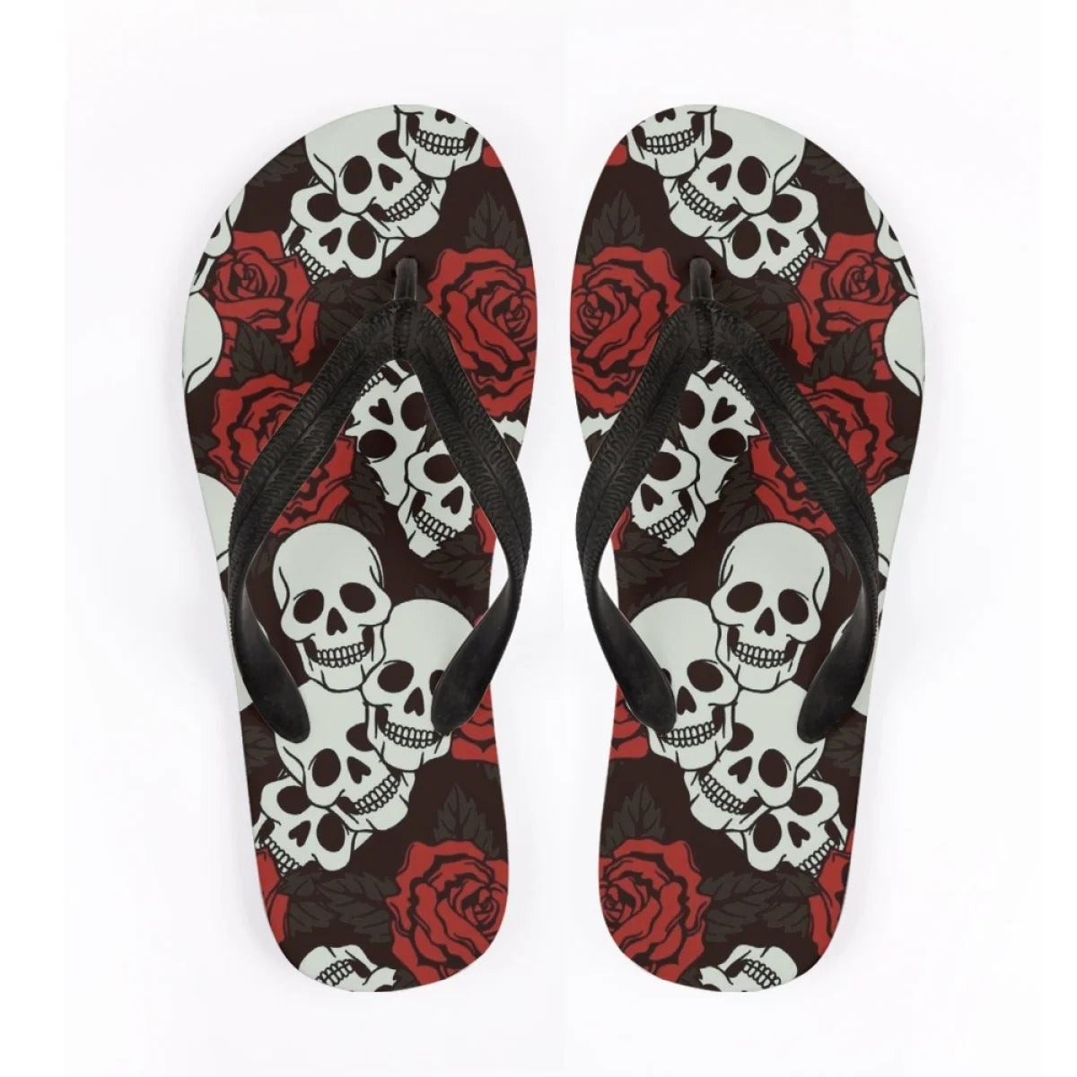 Men's Beach Skull Flip Flops Soft Non-Slip Summer Slippers Punk Hip Hop Sandals for Men & Boys - Premium sandals from Lizard Vigilante - Just $28.88! Shop now at Lizard Vigilante