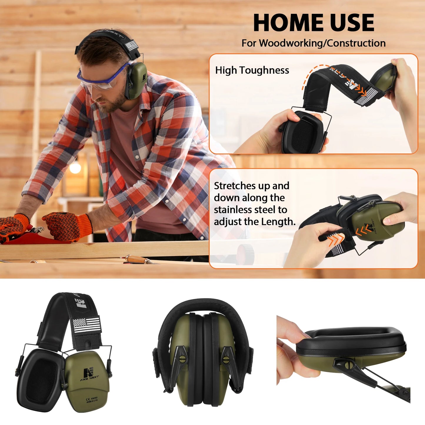 ARM NEXT V30 Tactical Shooting Headset - Noise Reduction 25dB Hearing Protection Earmuffs for Hunting & Safety - Premium hearing protection from Lizard Vigilante - Just $33.33! Shop now at Lizard Vigilante