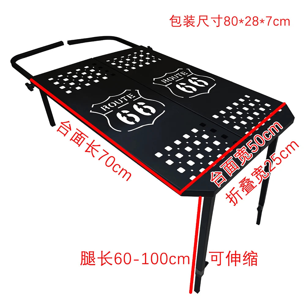 Overdrive Tire-Mount Camping Table — Portable Wheel Desk for Campers, Overlanders & Road Rebels