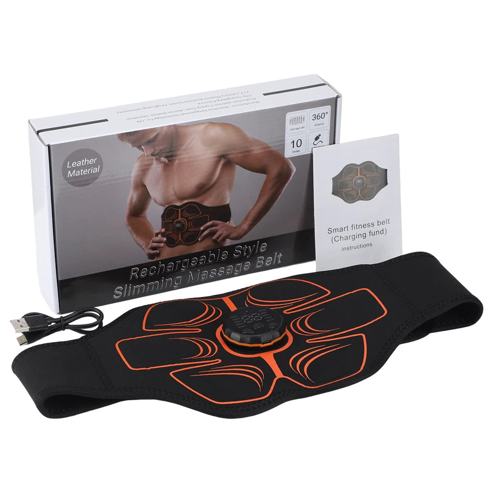 EMS Muscle Stimulator Belt Lose Weight Fat Burning Abdominal Trainer Lazy Fitness Exercise Slimming Massager Pad For Men Women - Premium  from Lizard Vigilante - Just $27.99! Shop now at Lizard Vigilante