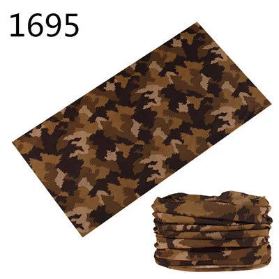 Camouflage Seamless Magic Bandana Buffs Neck Gaiter Paisley Headband Cycling Fishing Tube Face Shield Men Women Scarf Mask Cap - Premium neck gaiter from Lizard Vigilante - Just $5.99! Shop now at Lizard Vigilante