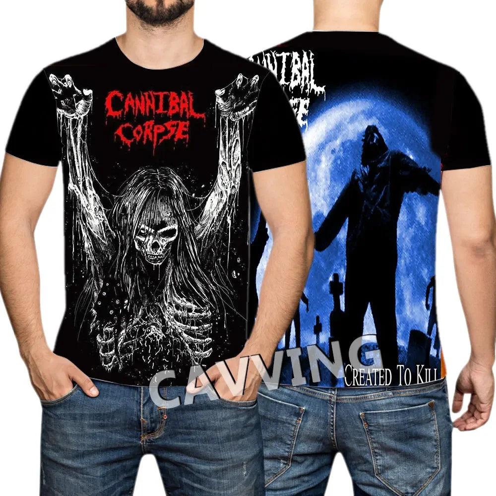 CANNIBAL CORPSE  3D Printed  Casual T-shirts Hip Hop Tee Shirts Harajuku Styles Tops Fashion Clothing  for Women/men - Premium t-shirt from Lizard Vigilante - Just $23.99! Shop now at Lizard Vigilante