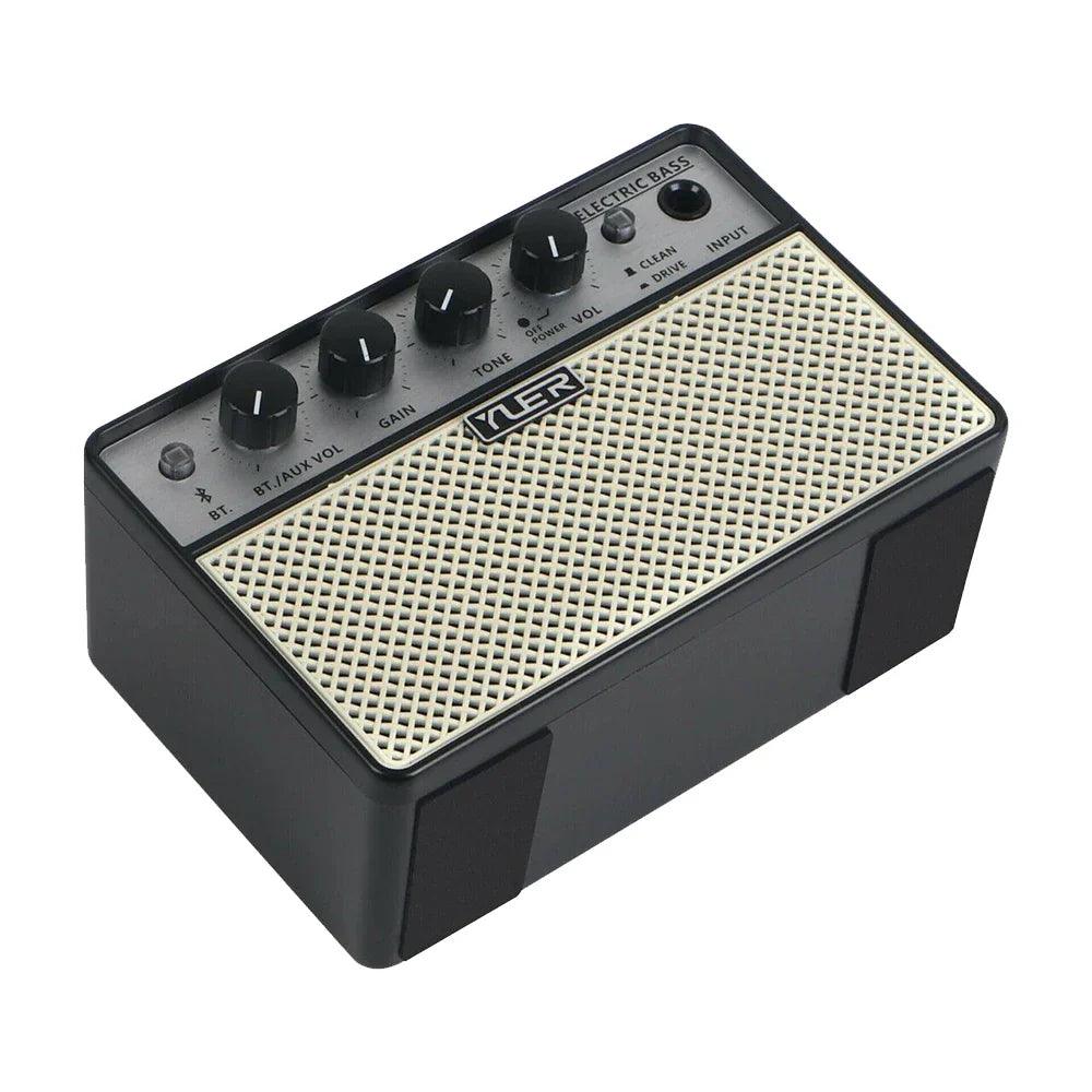 Yuer-BA-10 Portable Audio Bluetooth Electric Guitar Bass Amplifier Clean/drive Effect 10w Small Speaker Practice Accessories - Lizard Vigilante